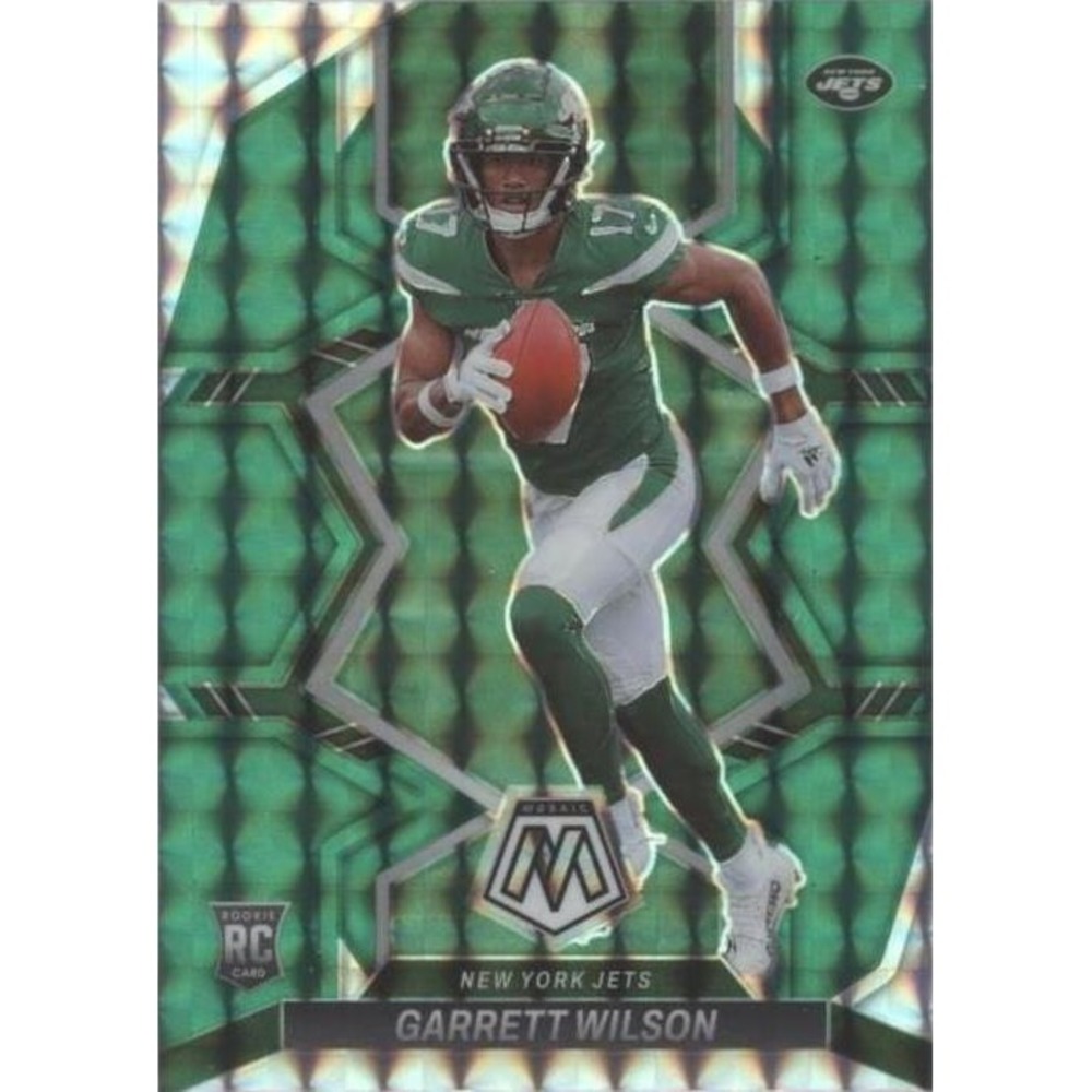 Panini Mosaic 2022 Garrett Wilson Rookies Green Mosaic #311 Gem mint 10 Jets